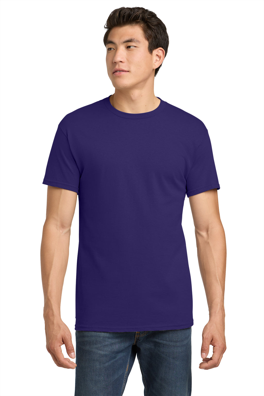 Gildan Heavy Cotton T-Shirt 5000 in Purple, front view