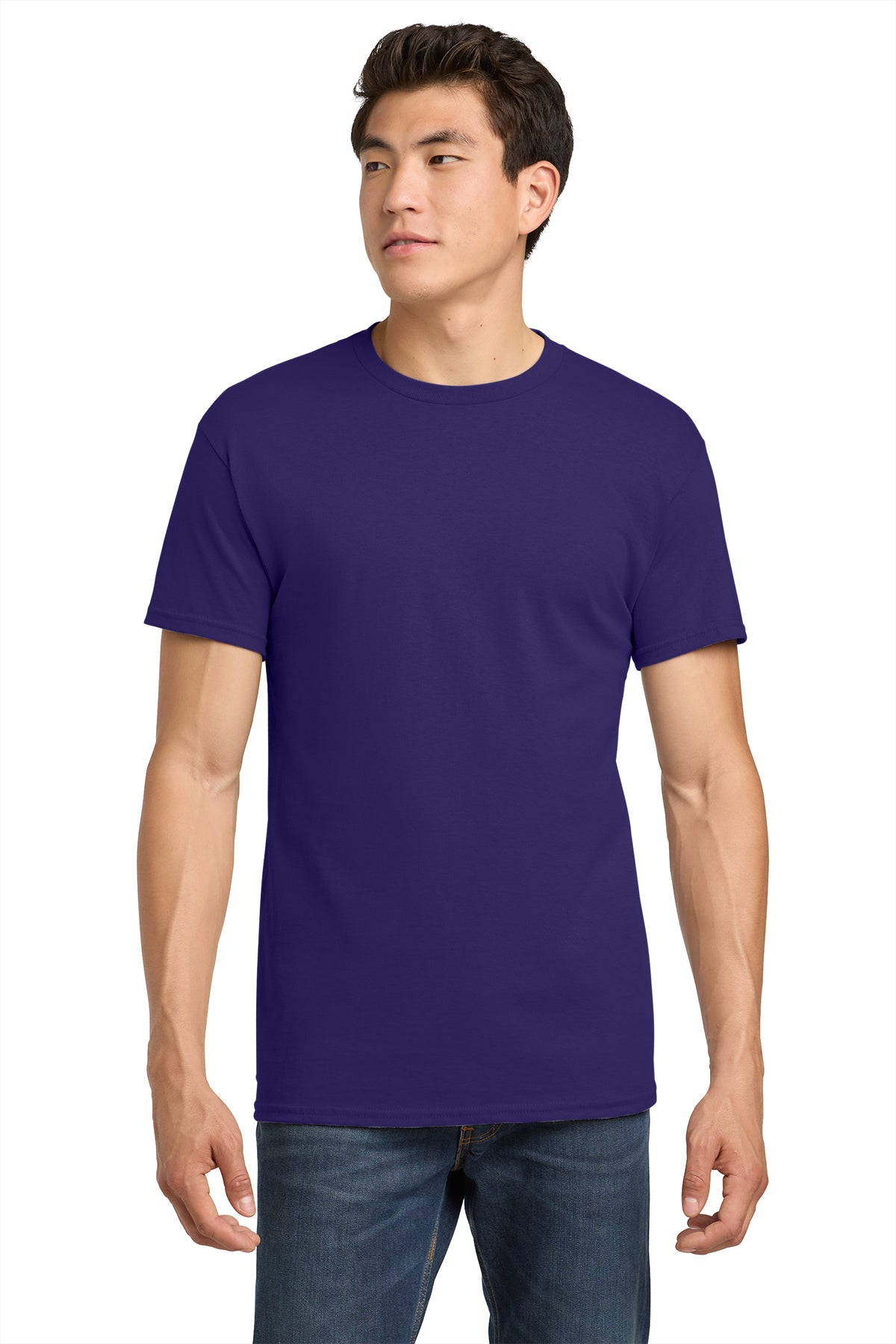 Gildan Heavy Cotton T-Shirt 5000 in Purple, front view