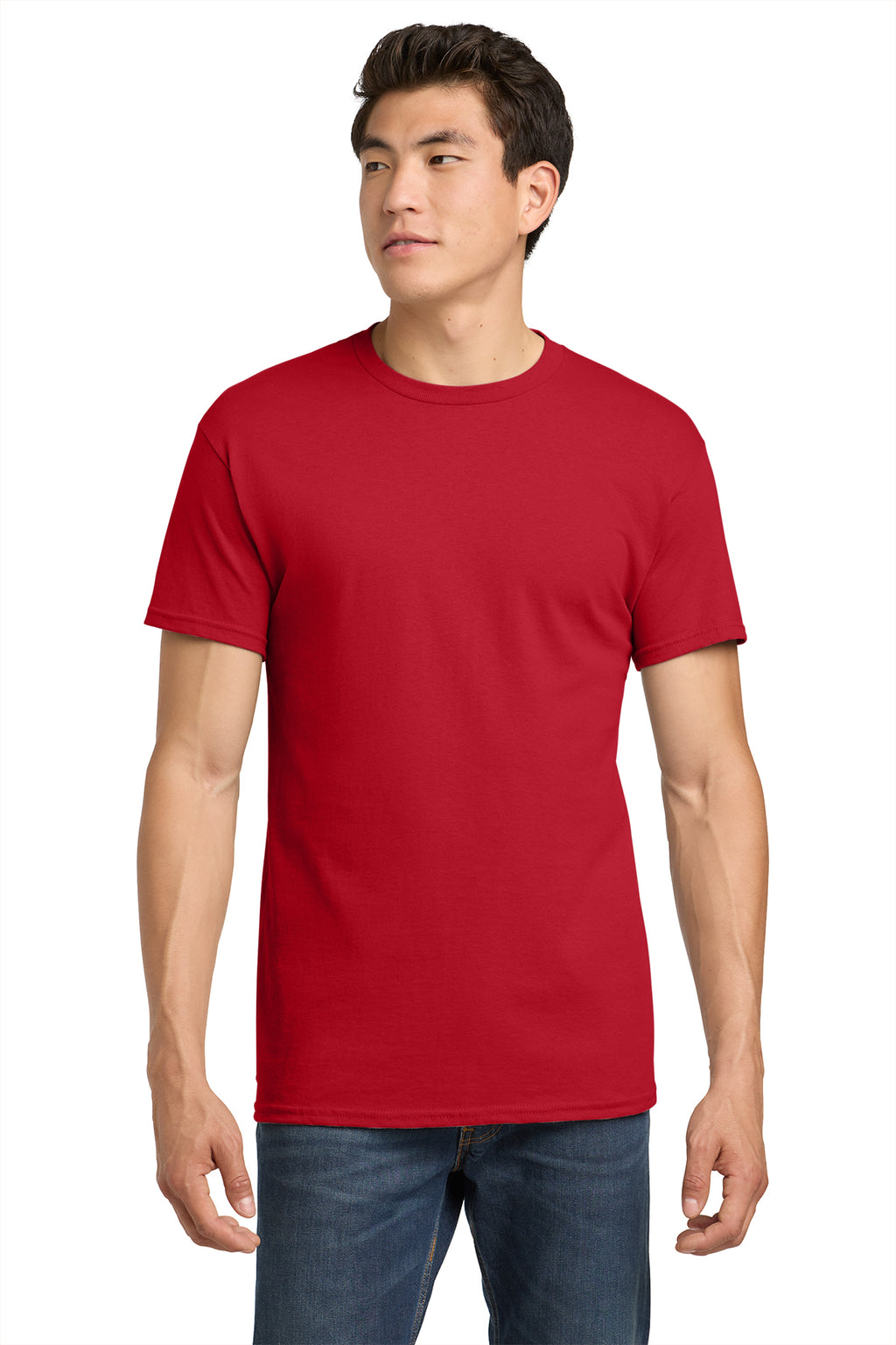 Gildan Heavy Cotton T-Shirt 5000 in Red, front view