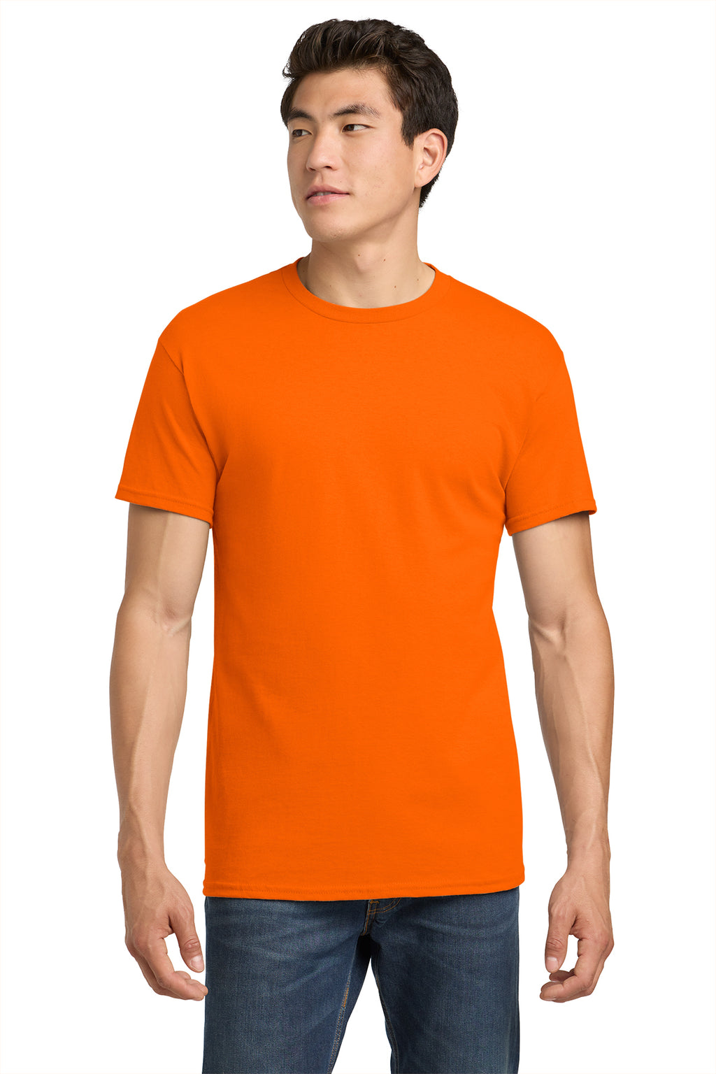 Gildan Heavy Cotton T-Shirt 5000 in S. Orange, front view