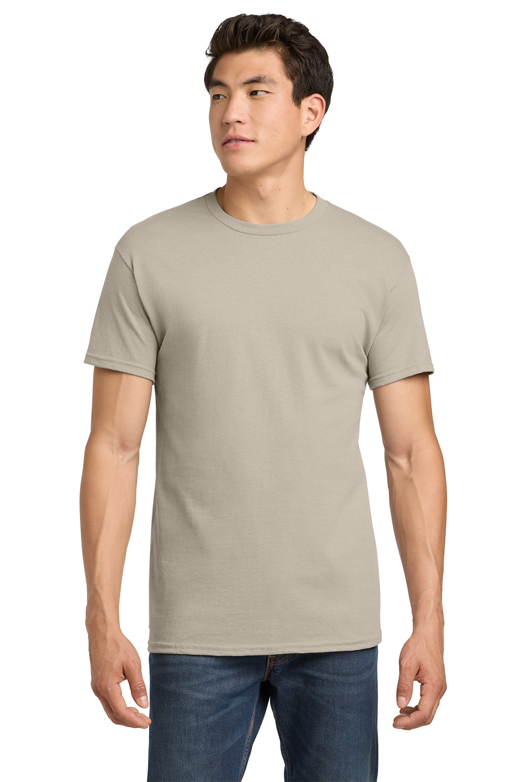 Gildan Heavy Cotton T-Shirt 5000 in Sand, front view