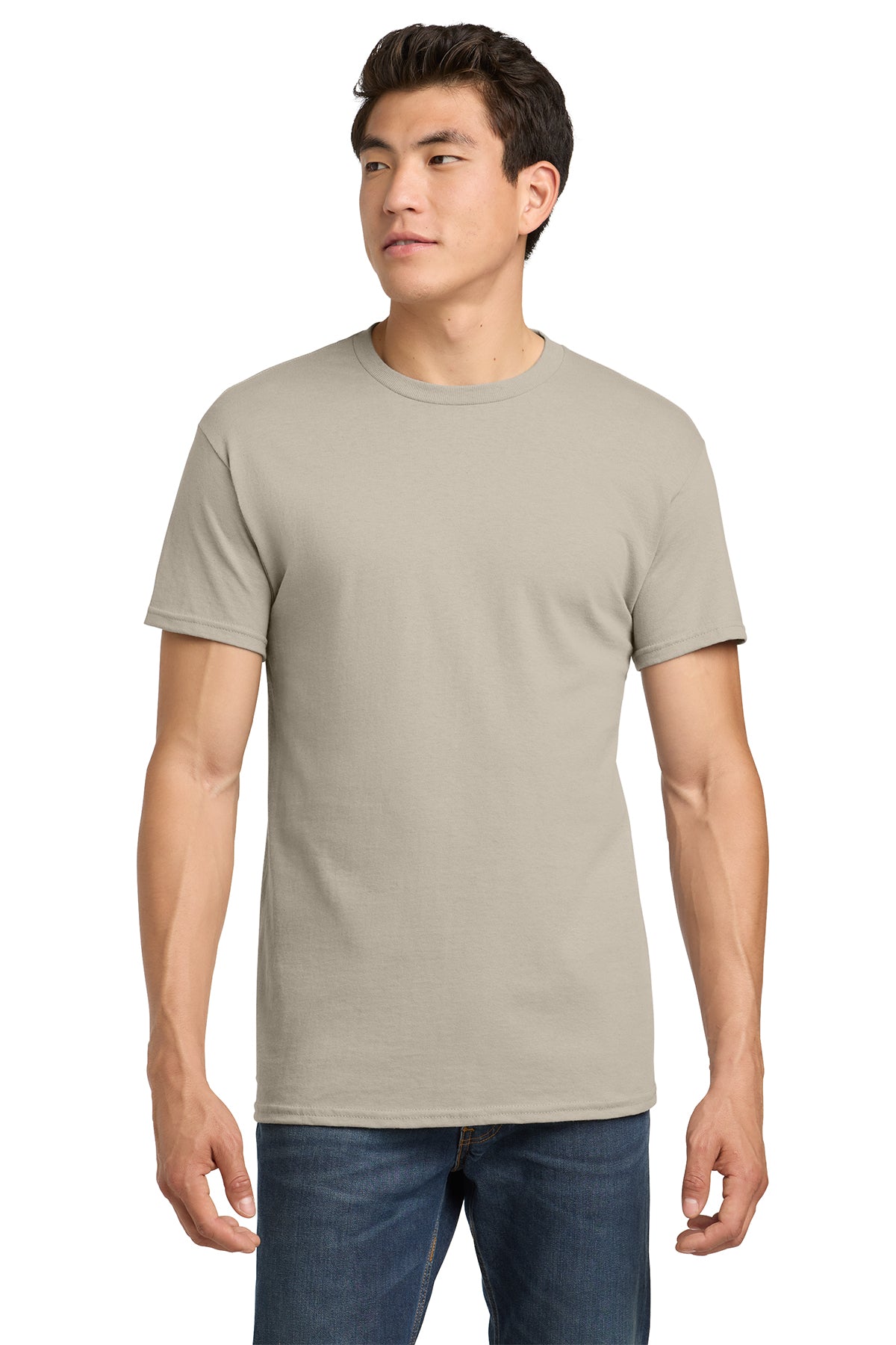 Gildan Heavy Cotton T-Shirt 5000 in Sand, front view