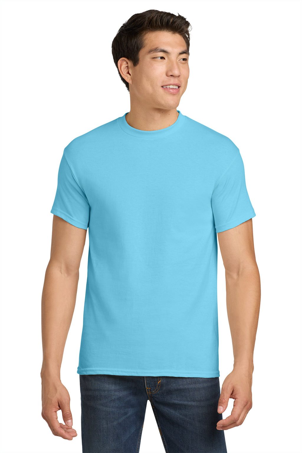 Gildan Heavy Cotton T-Shirt 5000 in Sky, front view