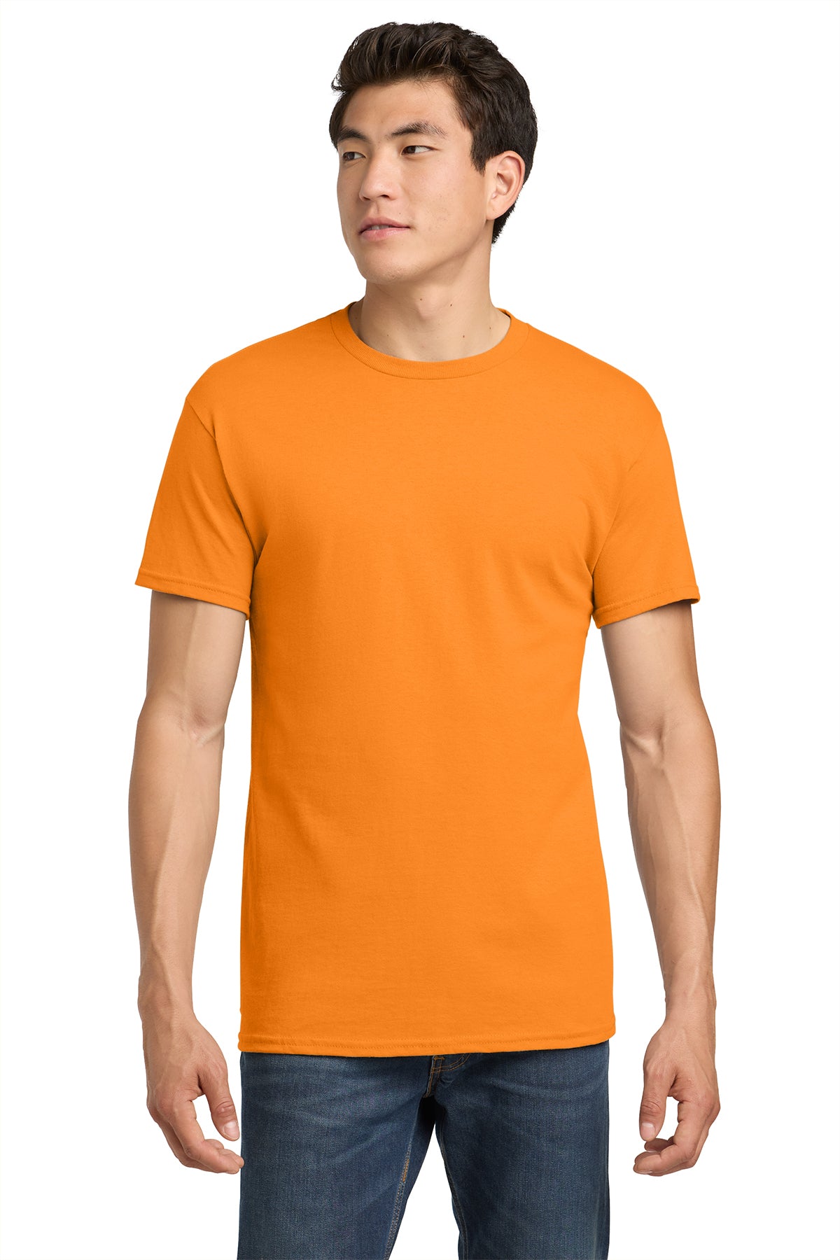 Gildan Heavy Cotton T-Shirt 5000 in Tennessee Orange, front view