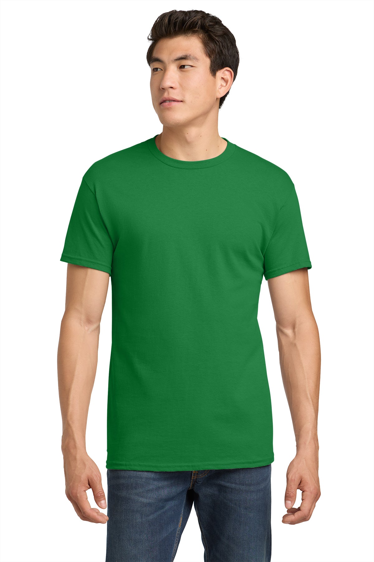 Gildan Heavy Cotton T-Shirt 5000 in Turf Green, front view