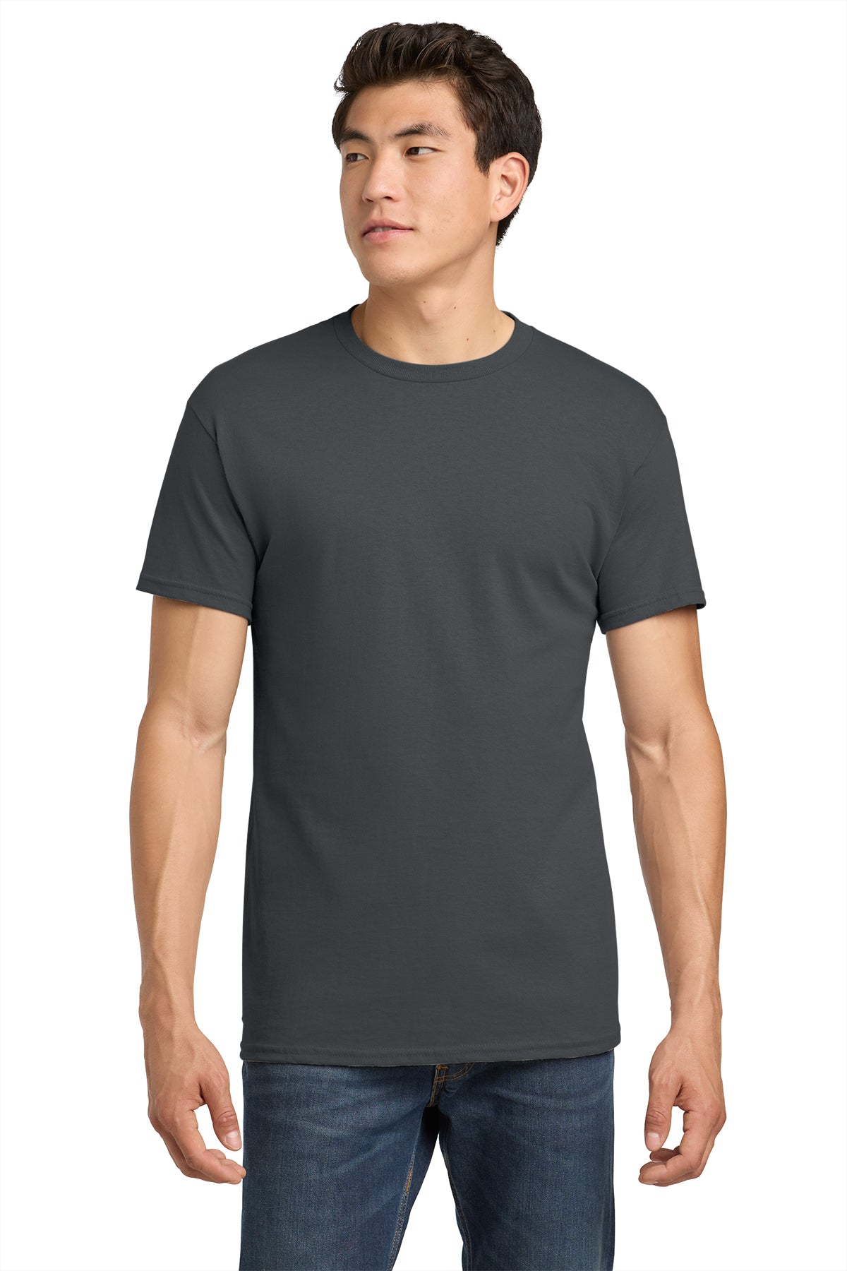Gildan Heavy Cotton T-Shirt 5000 in Tweed, front view