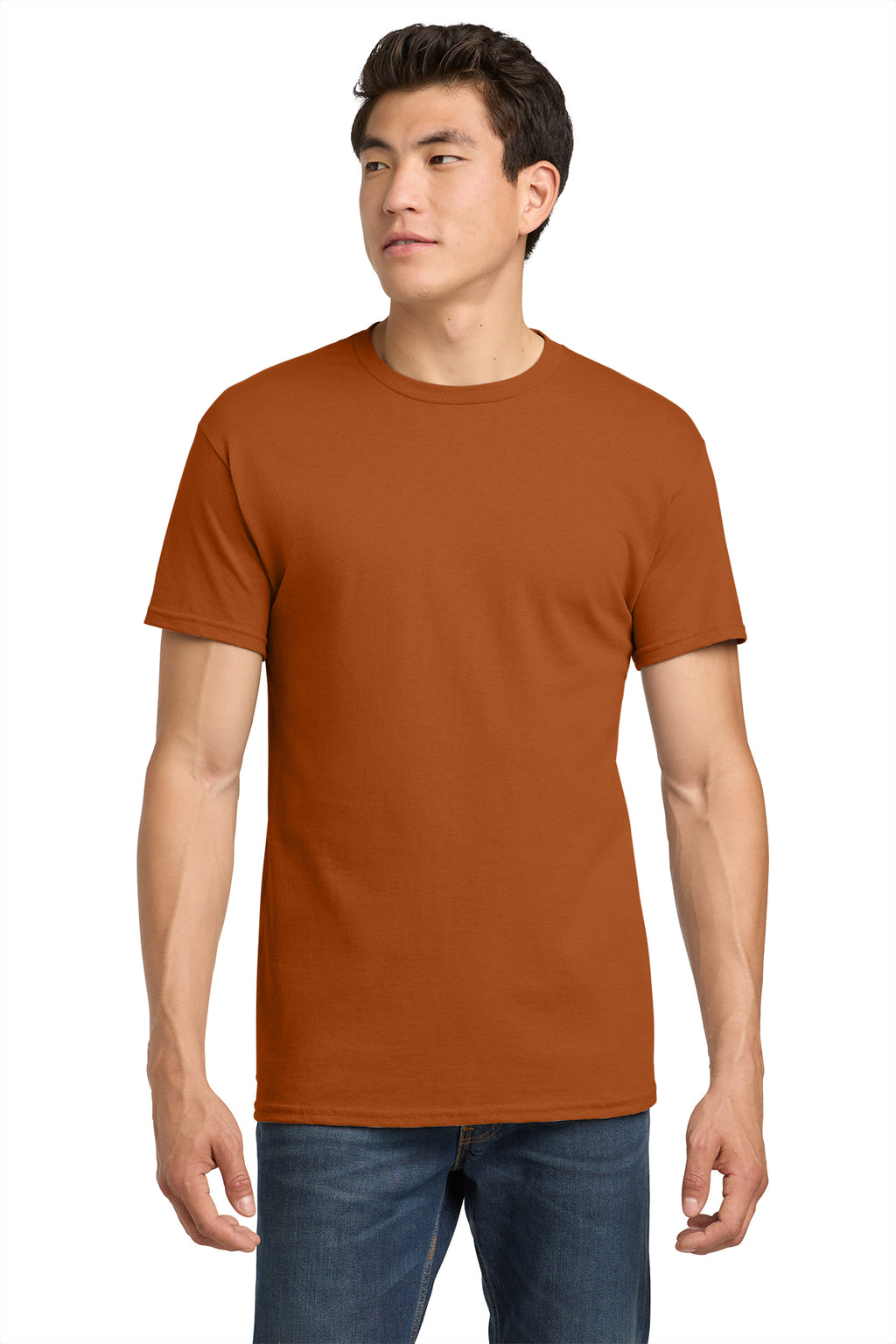 Gildan Heavy Cotton T-Shirt 5000 in Texas Orange, front view