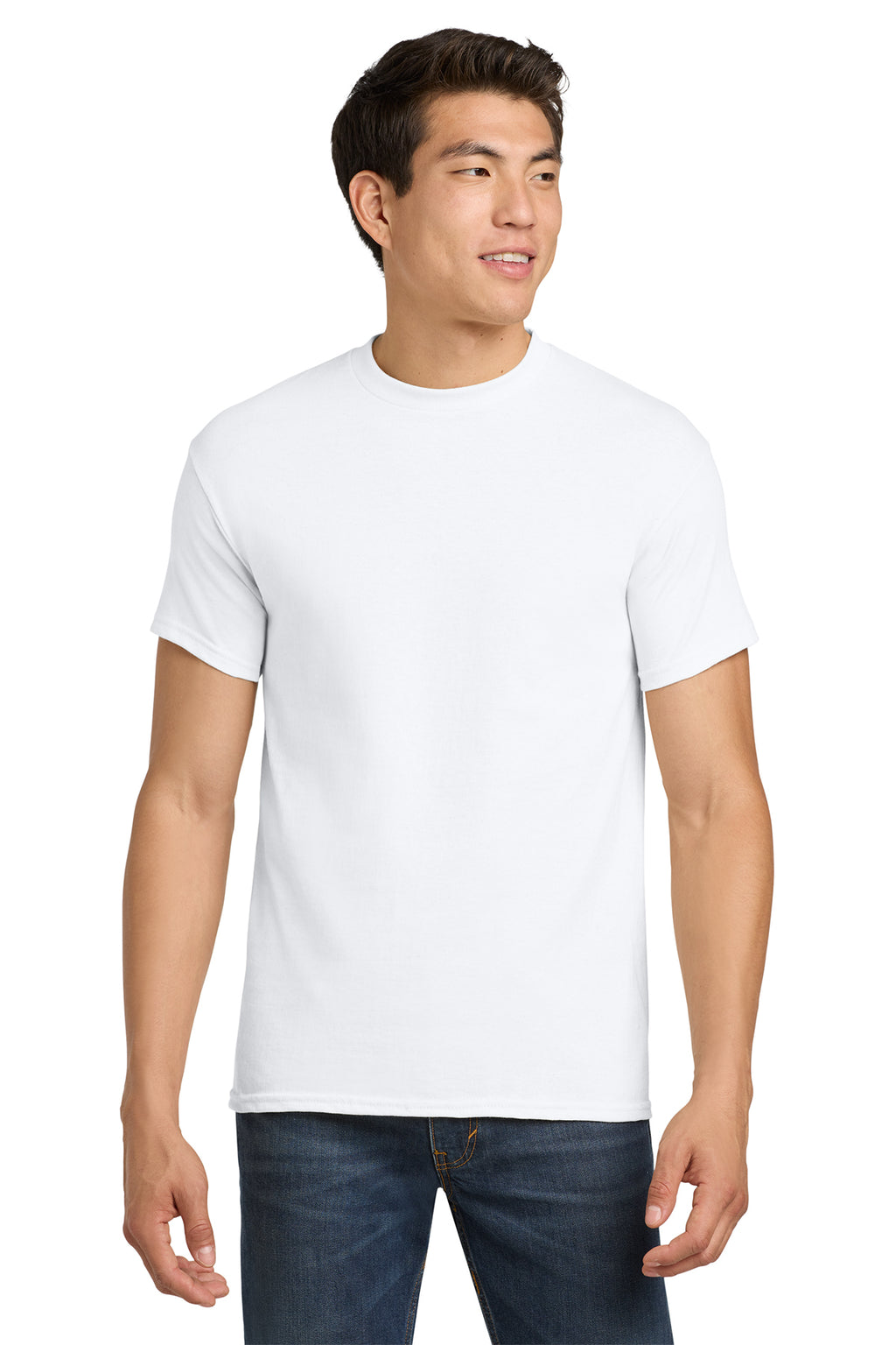 Gildan Heavy Cotton T-Shirt 5000 in White, front view