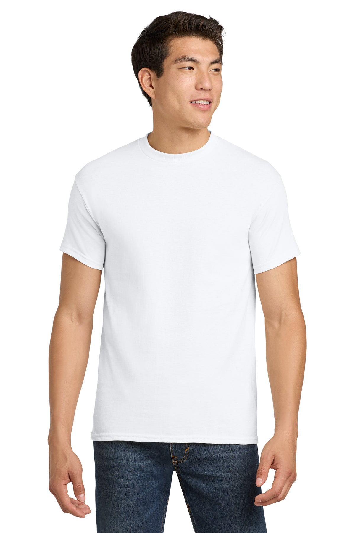 Gildan Heavy Cotton T-Shirt 5000 in White, front view