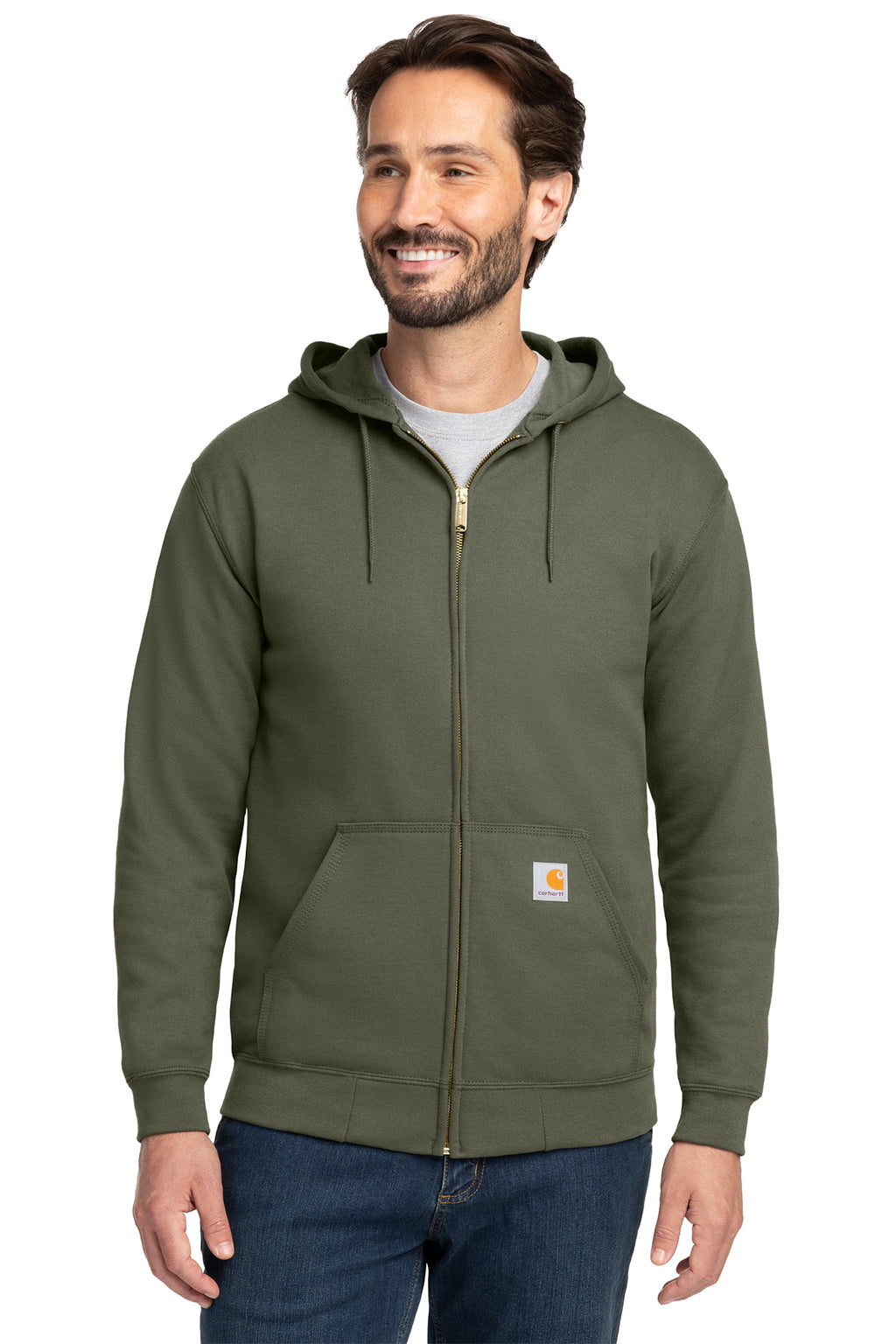 Carhartt Midweight Hooded Zip-Front Sweatshirt CTK122