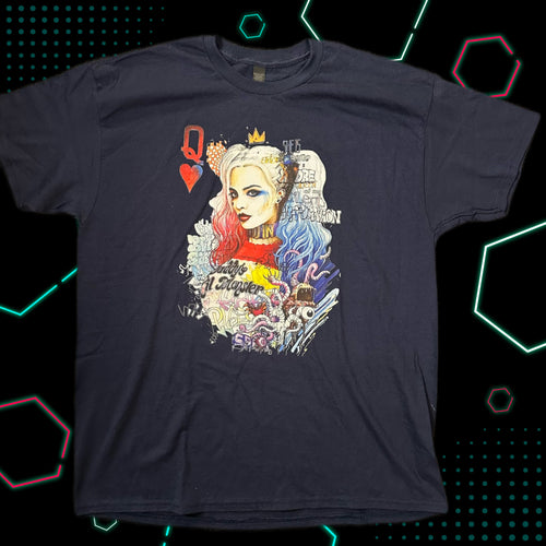 Black Harley Quinn Daddy' Little Monster T-shirt close up