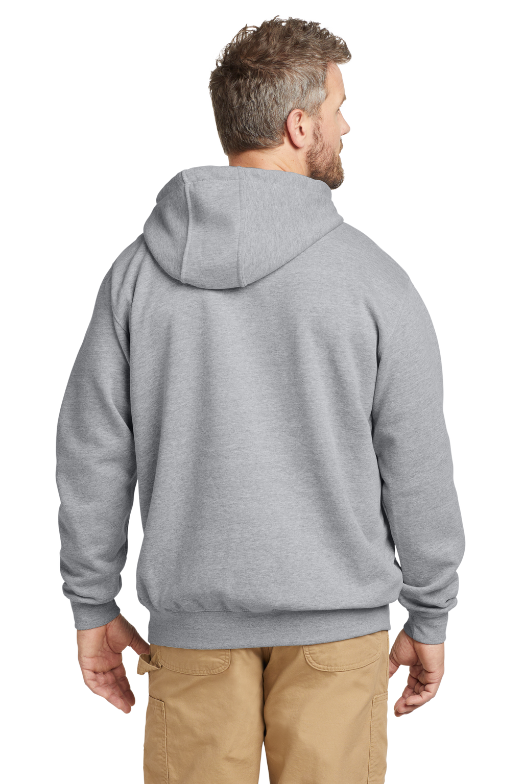 Carhartt Hoodie Heather Grey Back View