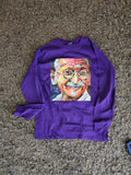 Blue Long Sleeve Gandhi t-shirt