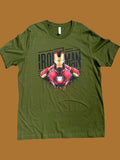 Iron Man Olive Green T-Shirt