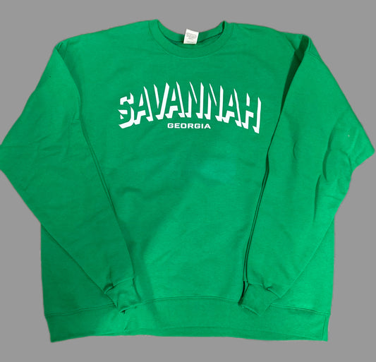 Savannah Georgia Crewneck Sweatshirt | St. Patrick'