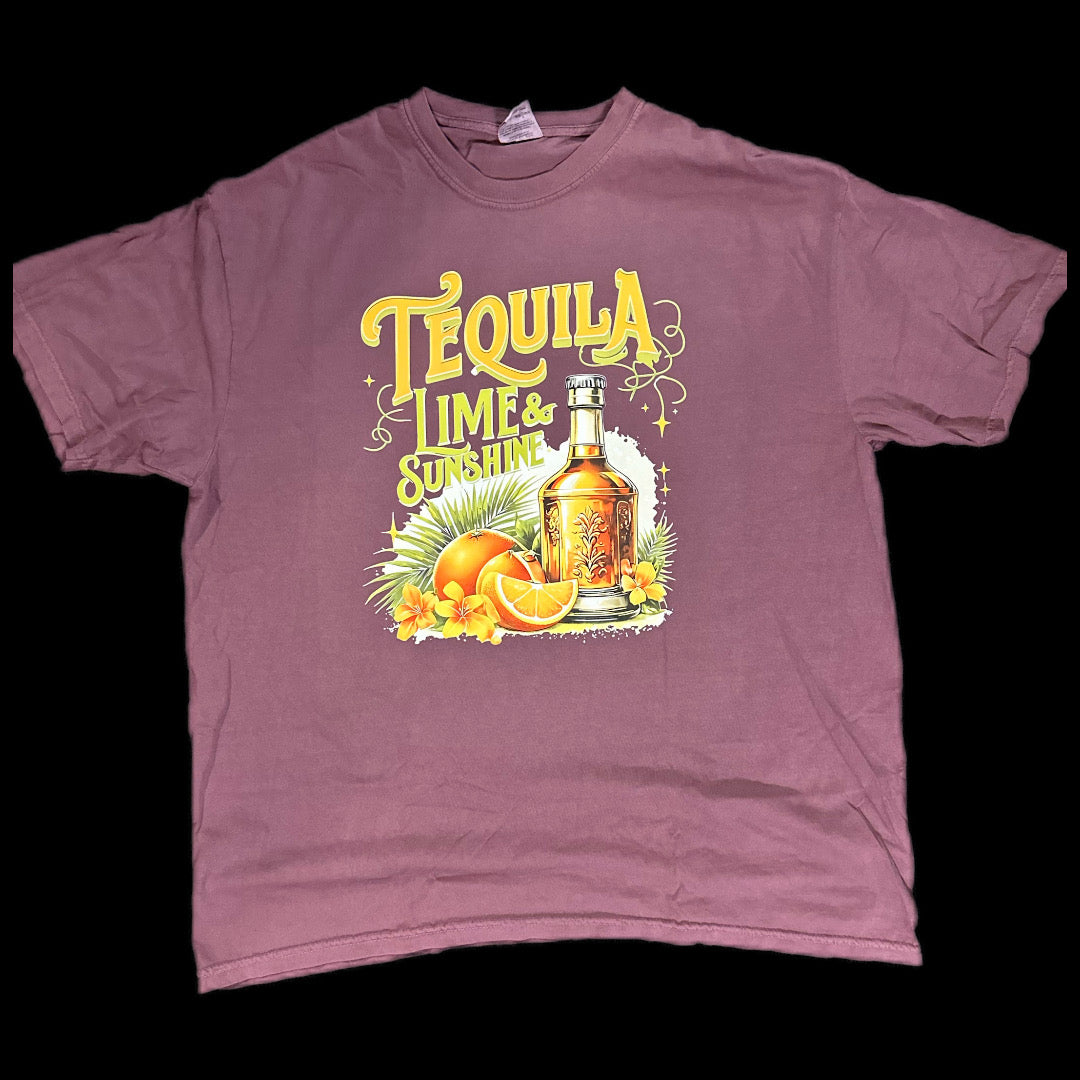 "Tequila Lime & Sunshine" Summer Vibes T-Shirt