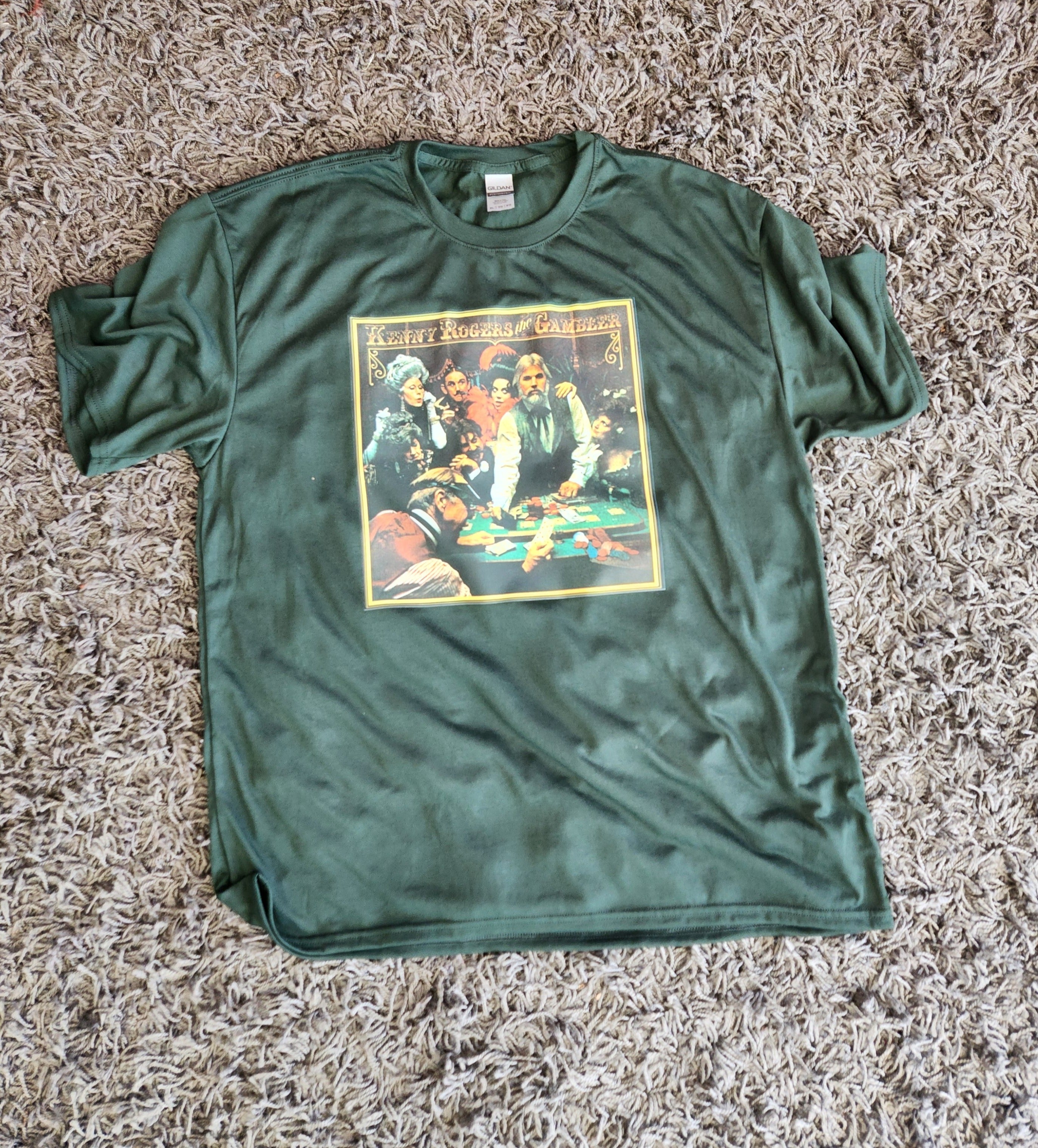 Green Kenny Rogers The Gambler t-shirt