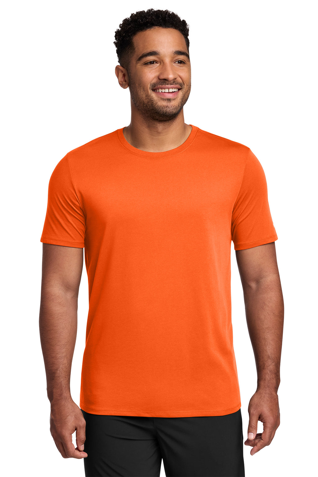 Nike NKBQ5231 Dri-FIT Cotton/Poly Tee in Brilliant Orange