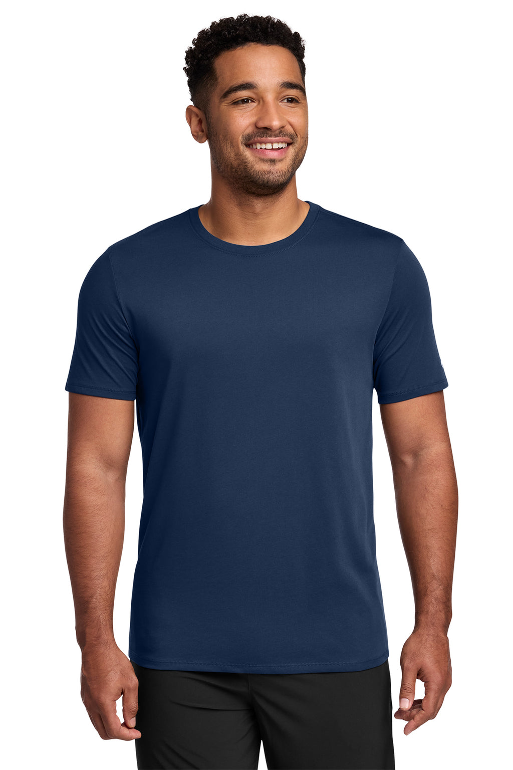 Nike NKBQ5231 Dri-FIT Cotton/Poly Tee in College Navy