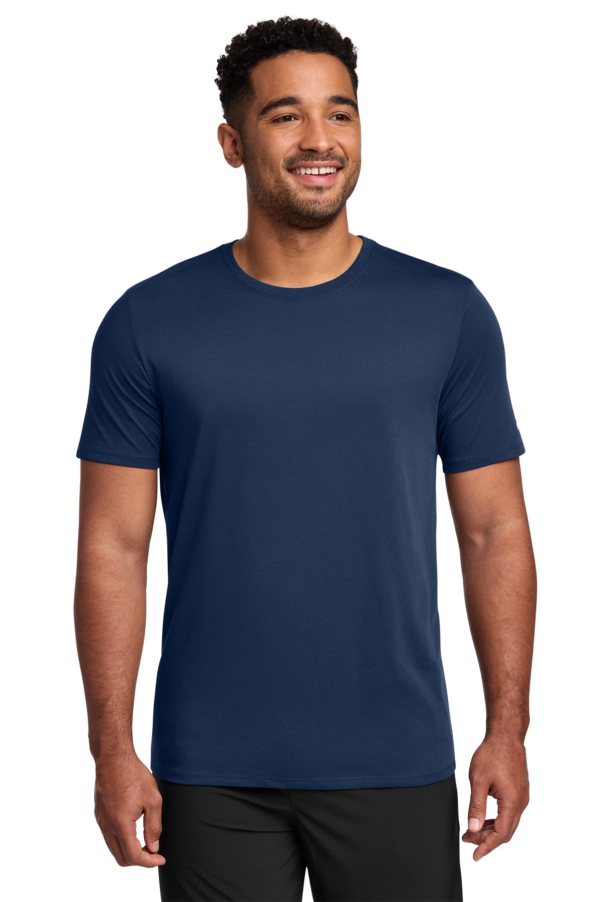 Nike NKBQ5231 Dri-FIT Cotton/Poly Tee in College Navy