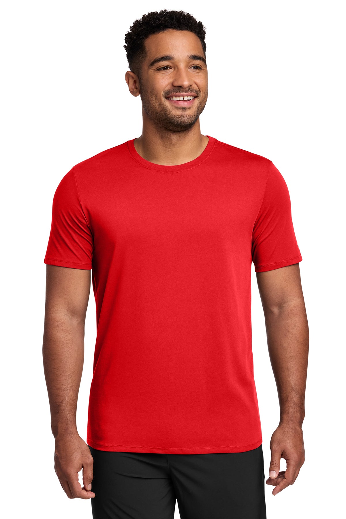 Nike NKBQ5231 Dri-FIT Cotton/Poly Tee in University Red