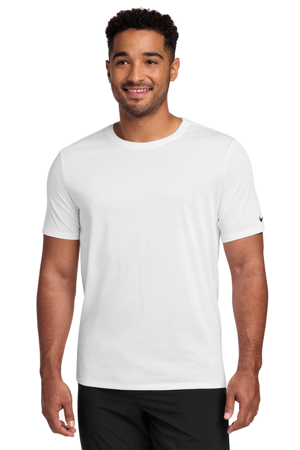 Nike NKBQ5231 Dri-FIT Cotton/Poly Tee in White
