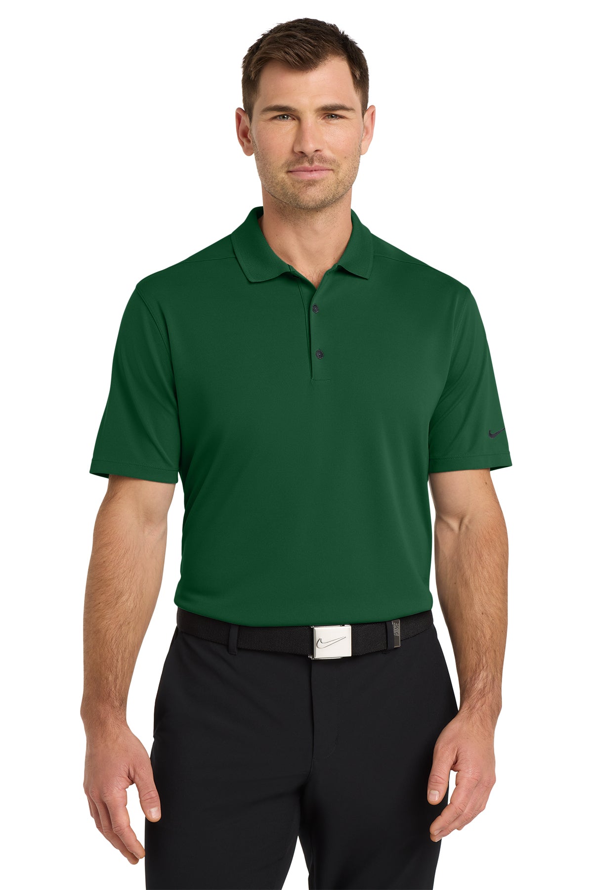 Nike NKDC1963 Dri-FIT Micro Pique 2.0 Polo in Gorge Green