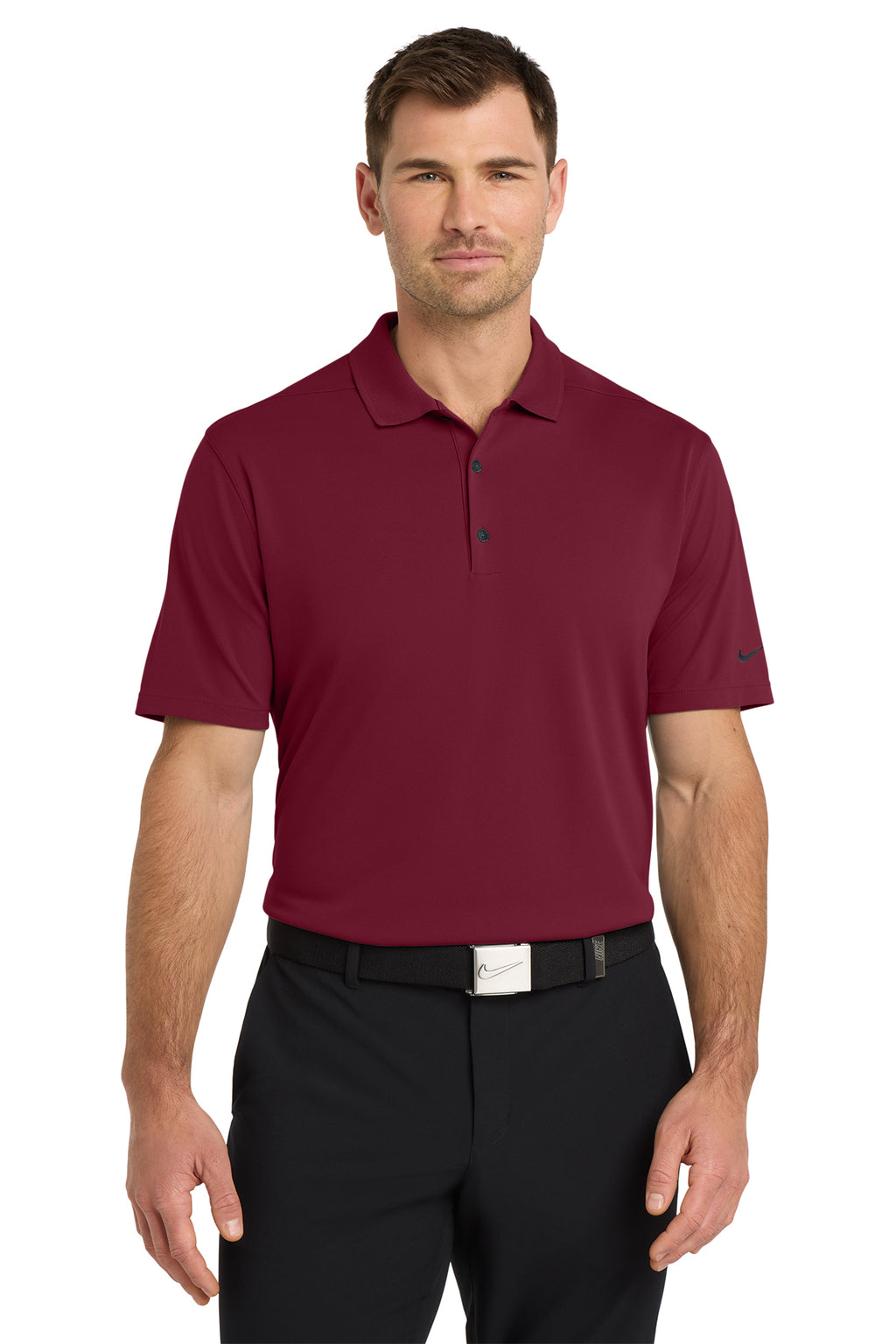 Nike NKDC1963 Dri-FIT Micro Pique 2.0 Polo in Team Red