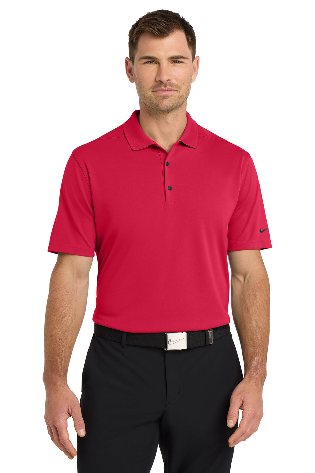 Nike NKDC1963 Dri-FIT Micro Pique 2.0 Polo in University Red