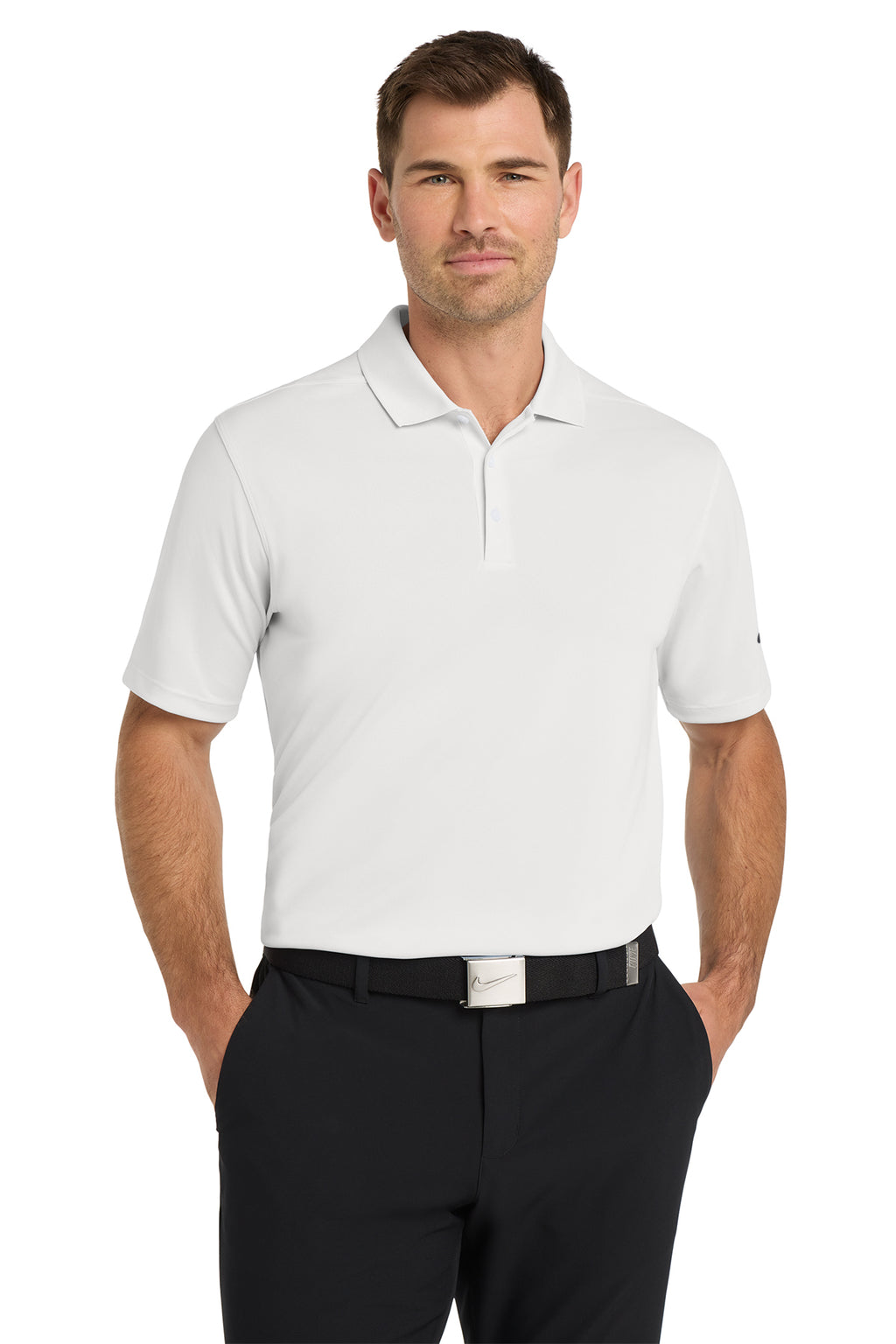 Nike NKDC1963 Dri-FIT Micro Pique 2.0 Polo in White