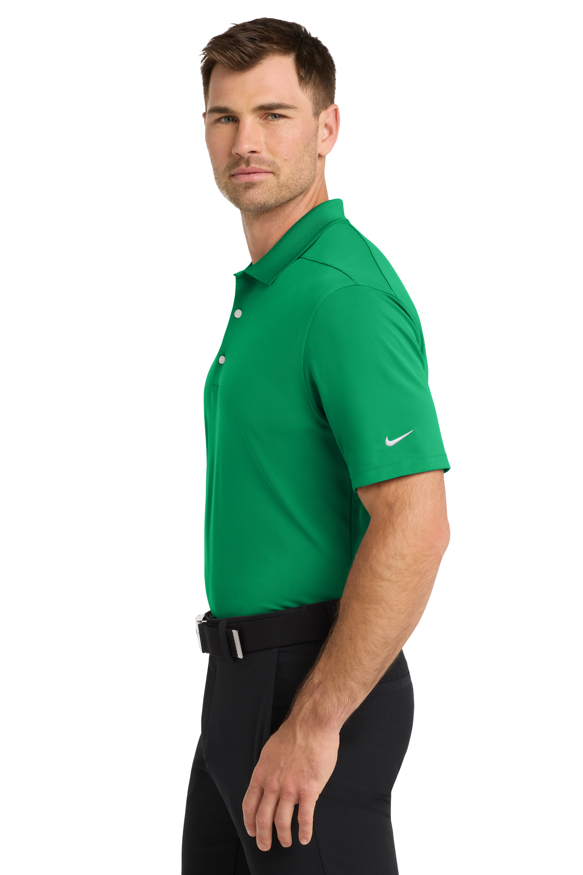Nike Lucid Green Polo Side View