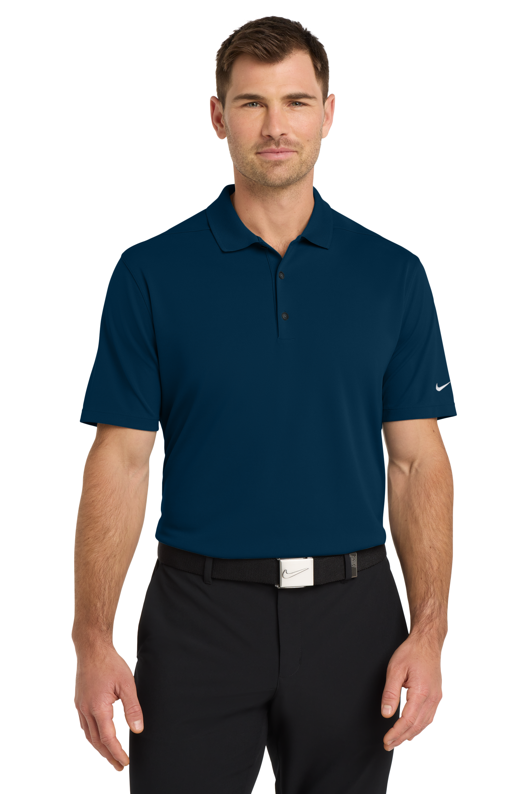 Nike Navy Polo Front View