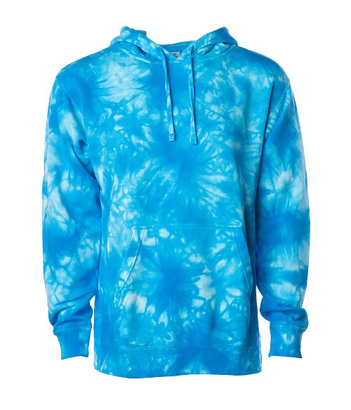 Independent Trading Co. Tie Dye Pullover Hoodie, 9 oz Midweight PRM4500TD