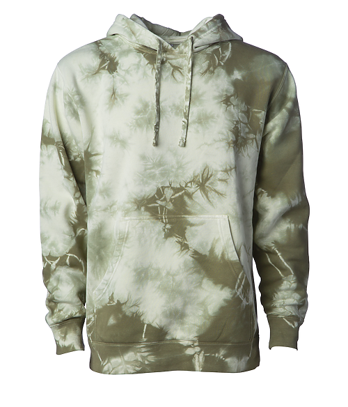 Independent Trading Co. Tie Dye Pullover Hoodie, 9 oz Midweight PRM4500TD