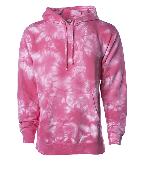 Independent Trading Co. Tie Dye Pullover Hoodie, 9 oz Midweight PRM4500TD