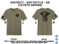 T-shirt  Heart Flag Coyote Brown