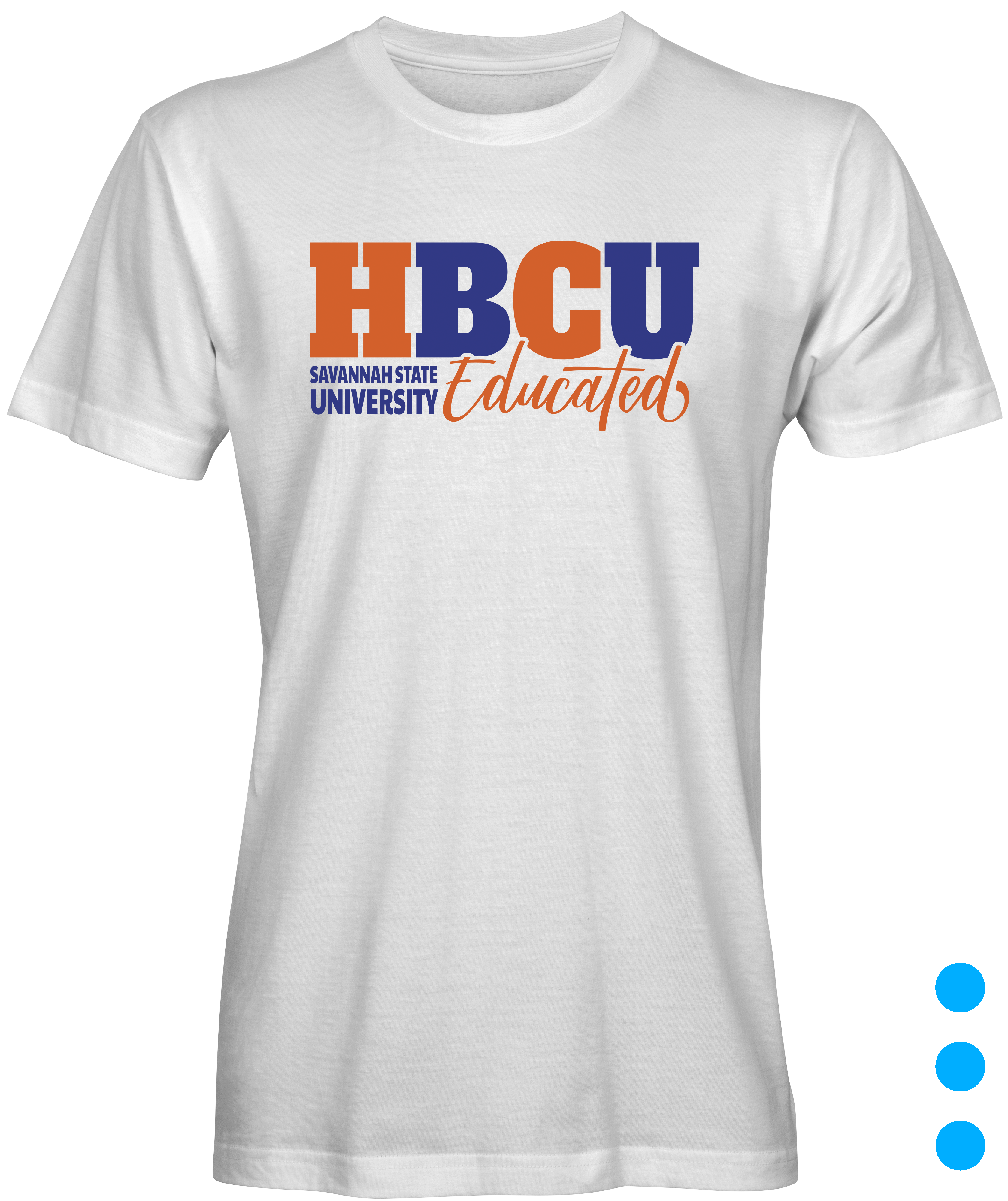 White HBCU Savannah University Educated T-shirt