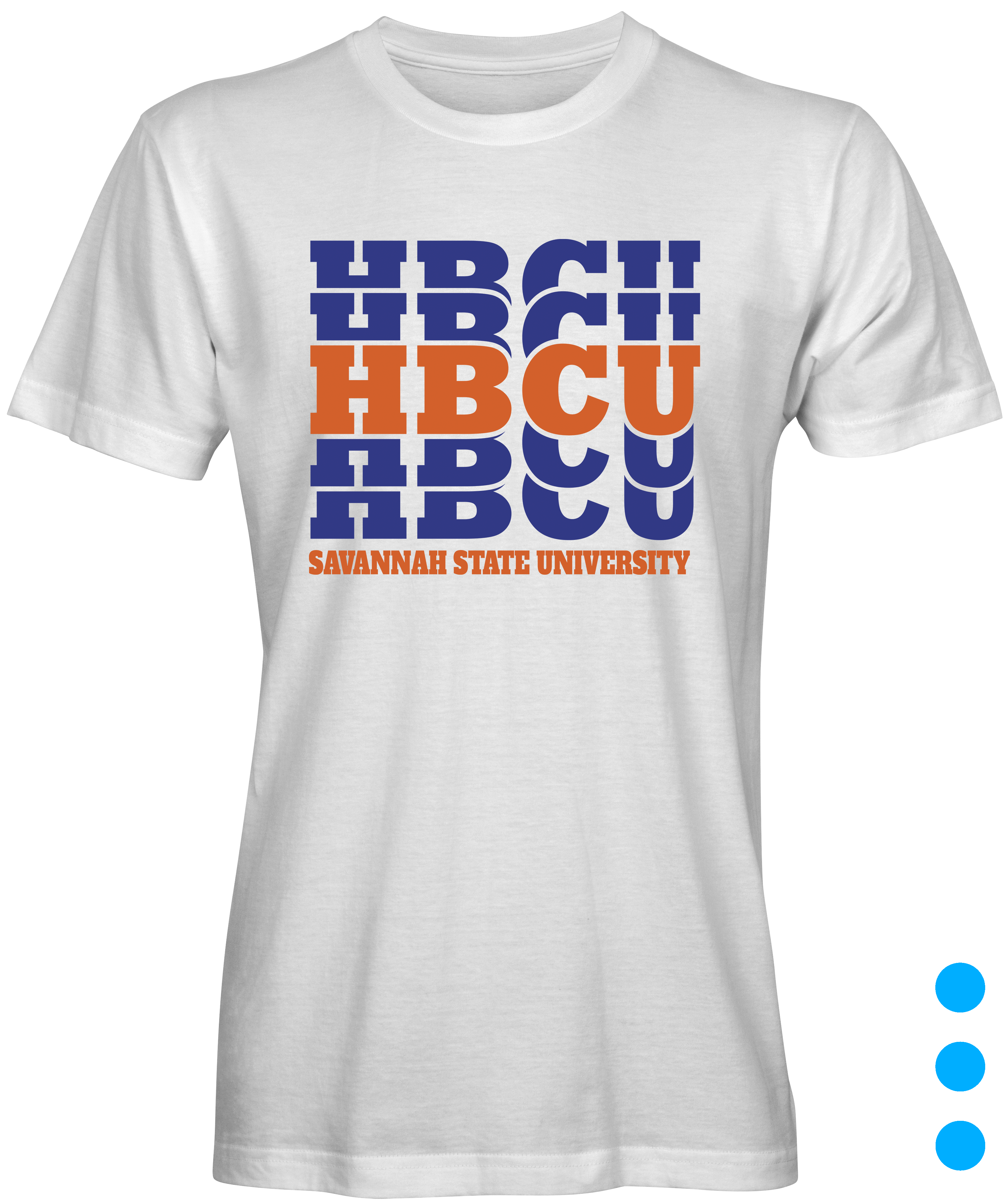 White HBCU Savannah State University t-shirt