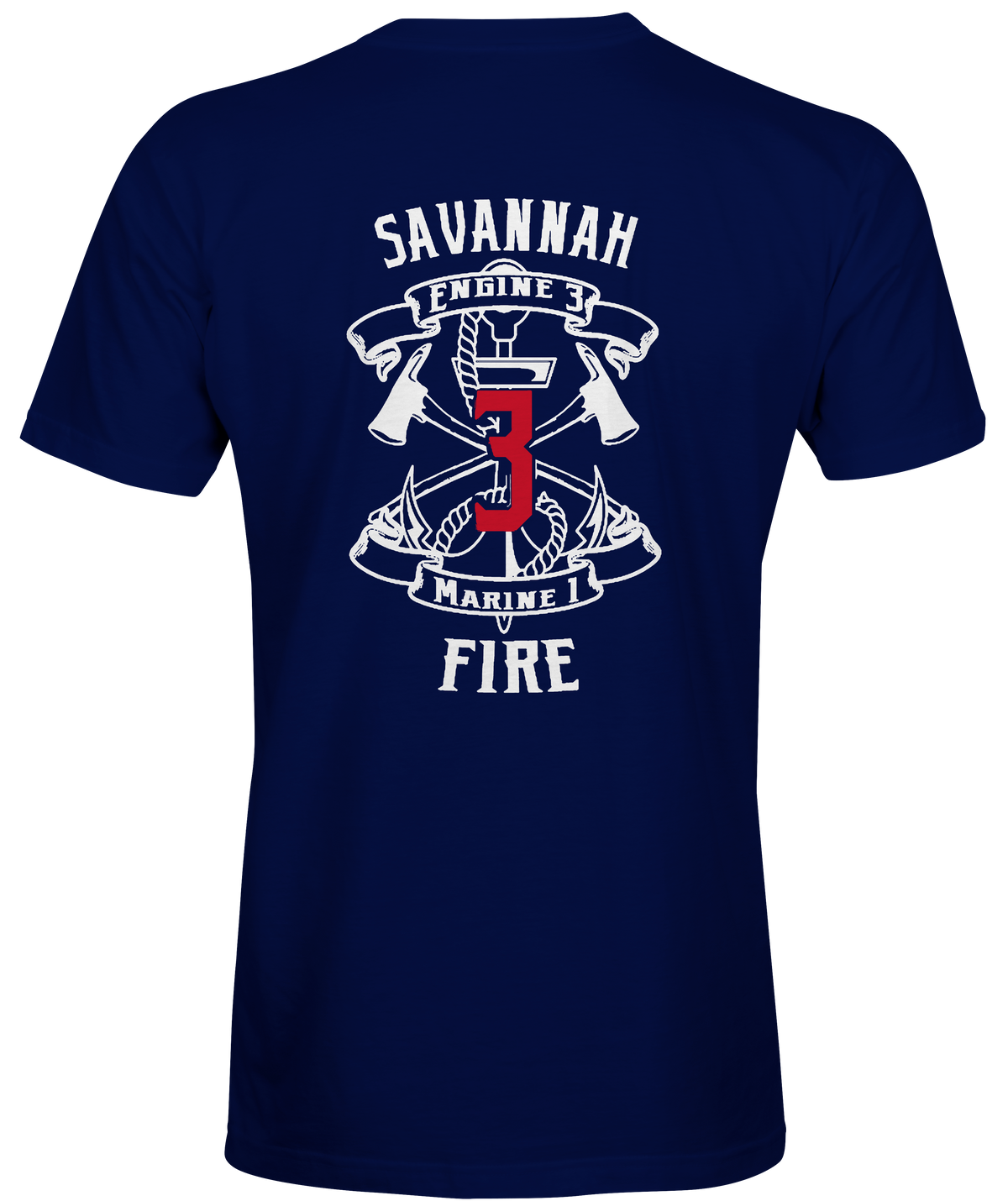 Navy Savannah Fire Marine 3 Shirt