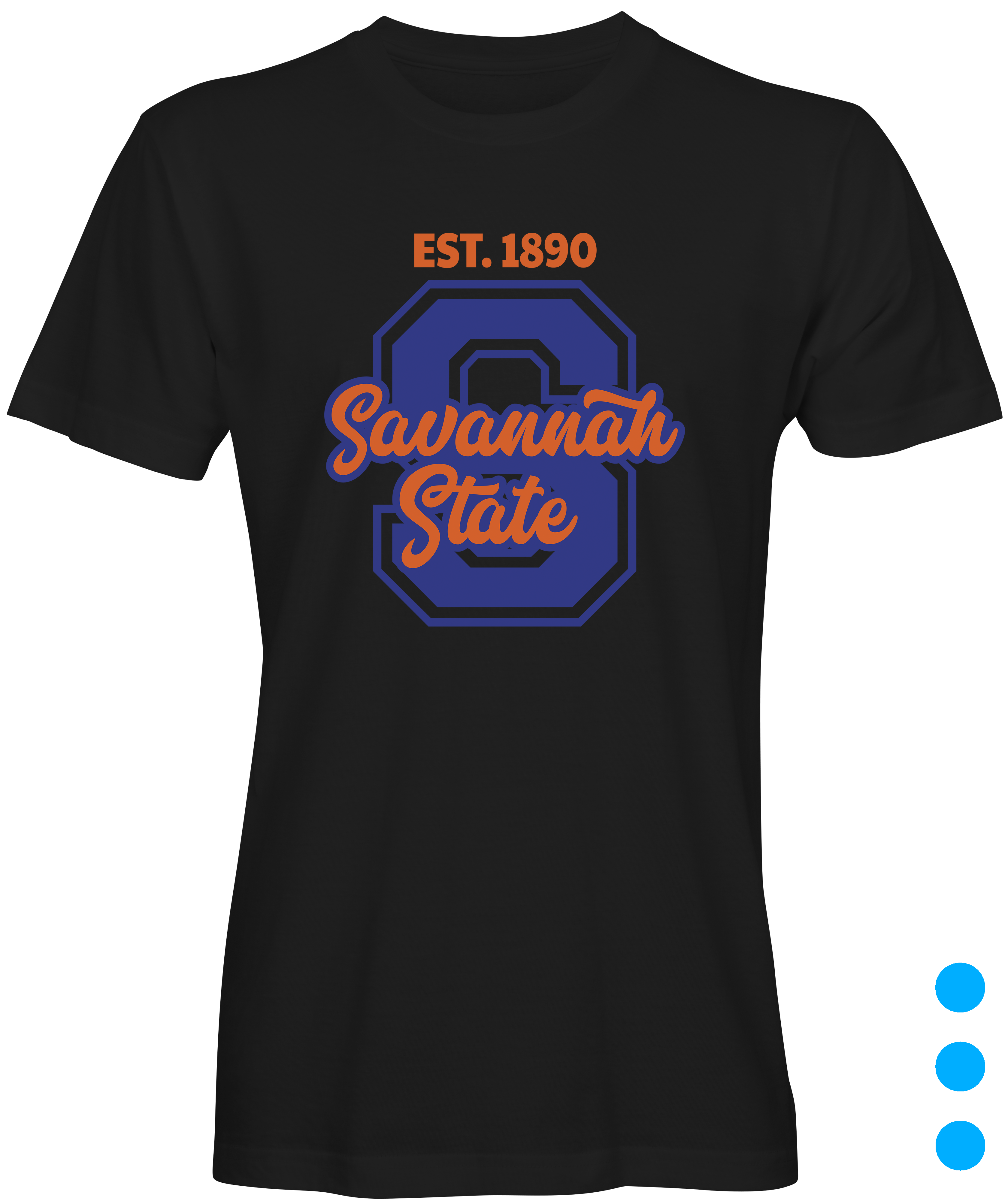 Black Savannah State EST1890 T-shirt