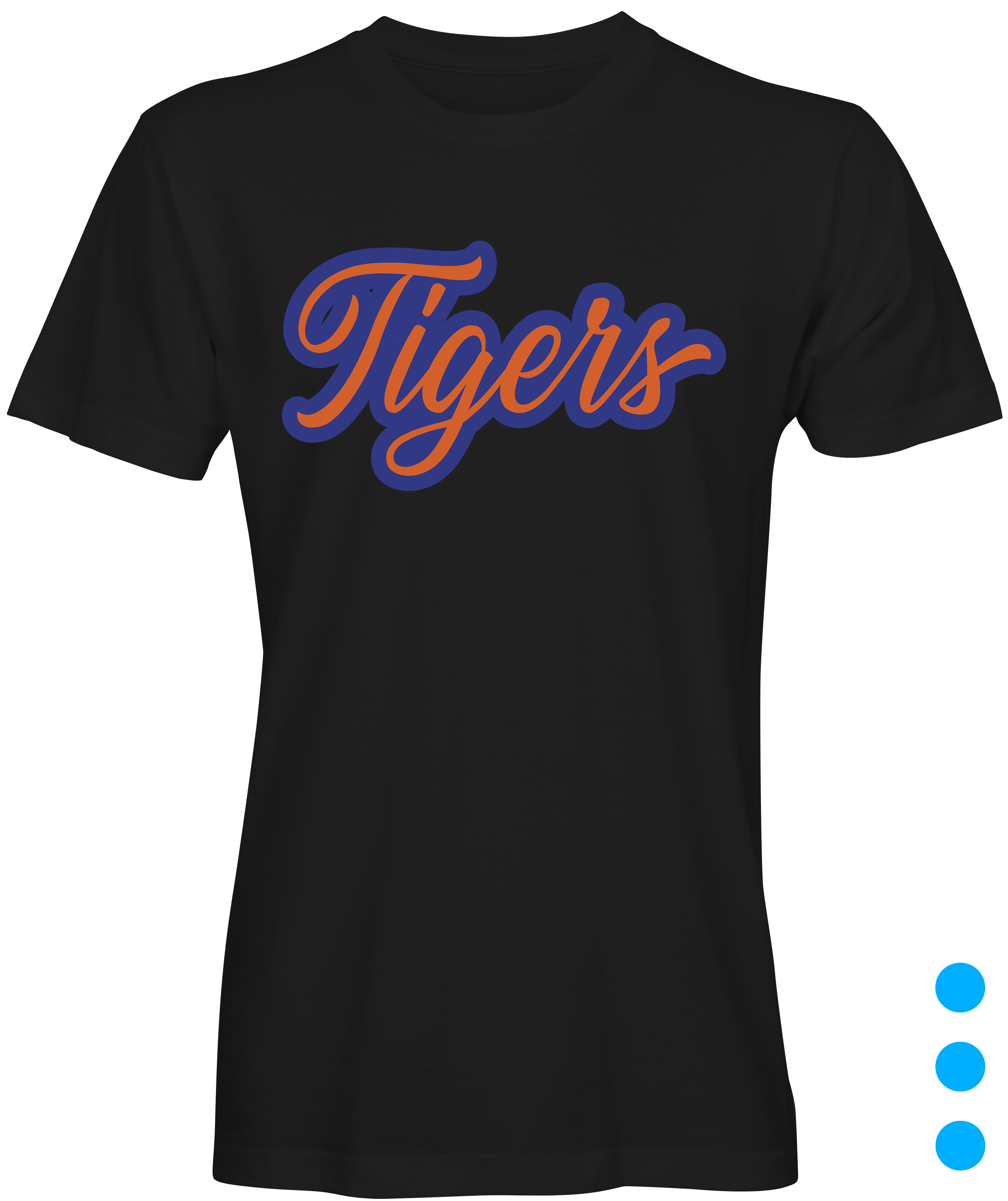 Black Savannah University Colors Tigers T-shirt