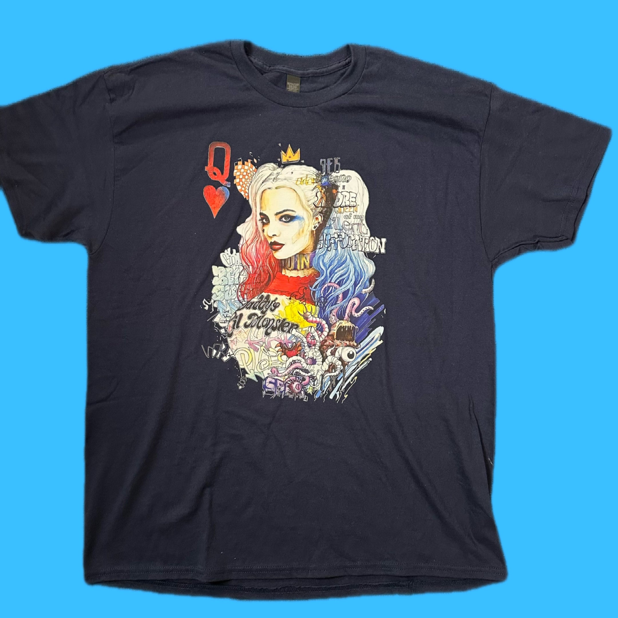 Black Harley Quinn Daddy's Little Monster T-shirt