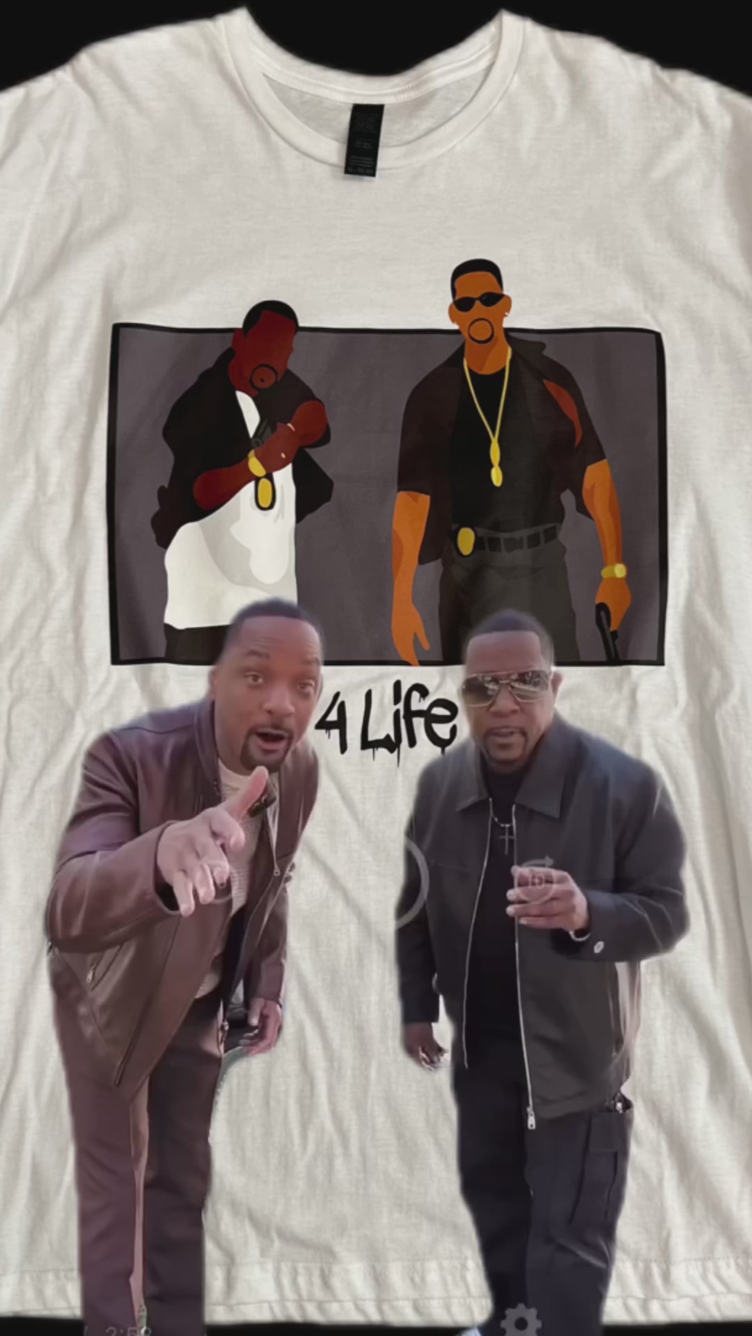 Bad Boys for Life t-shirt up close