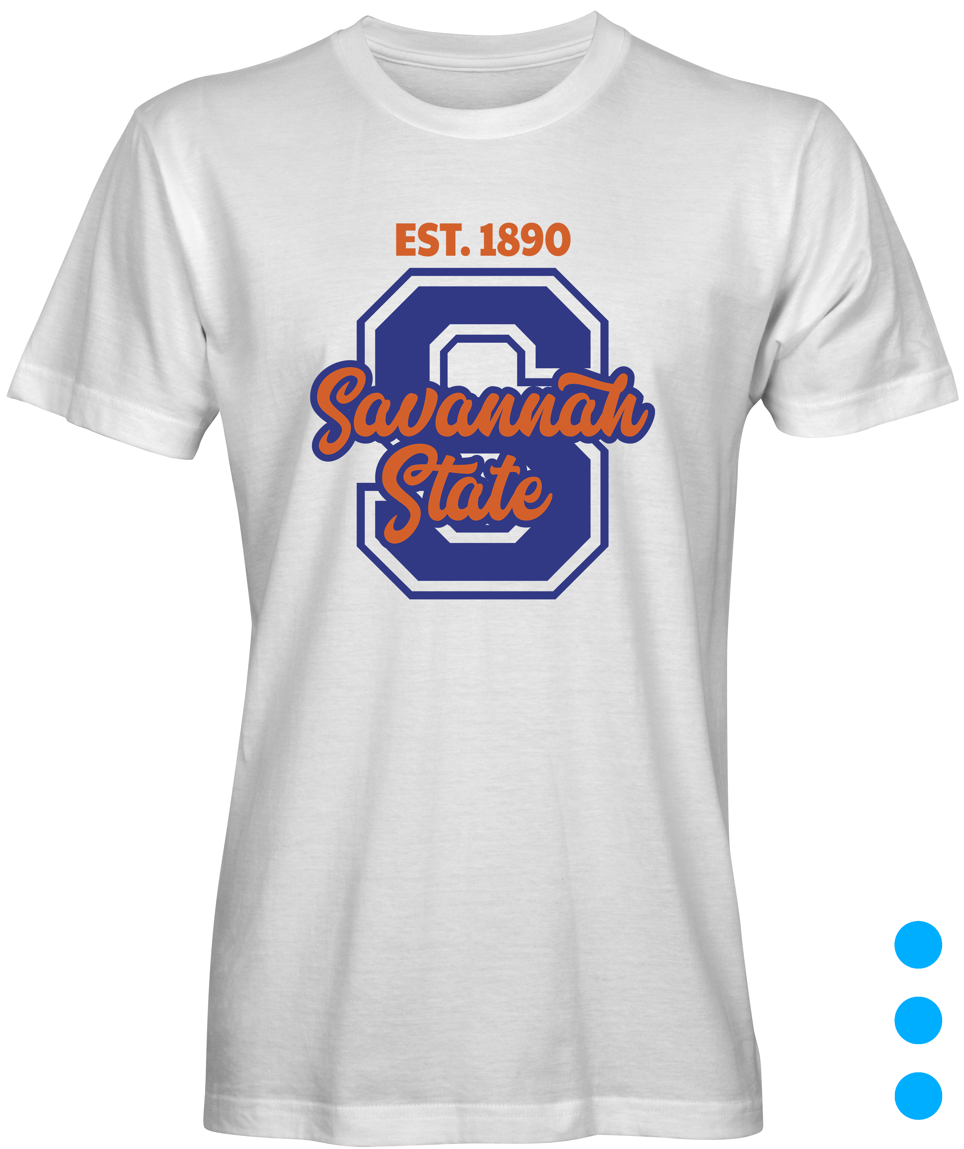 White Savannah State EST1890 T-shirt 