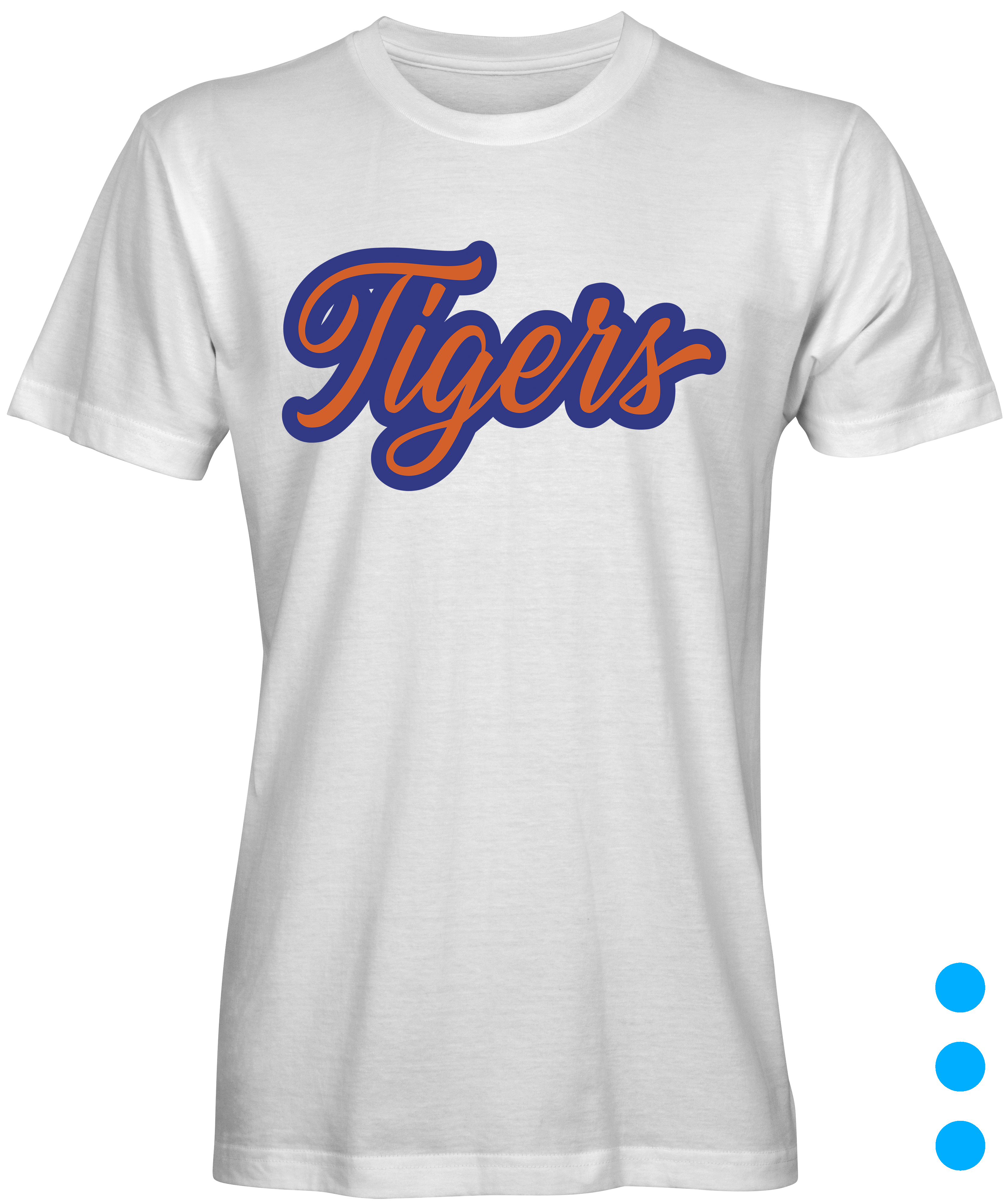 White Savannah University Colors Tigers T-shirt