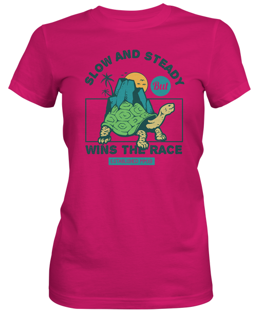 Slow and Steady Wins Turtle Women's T-Shirts