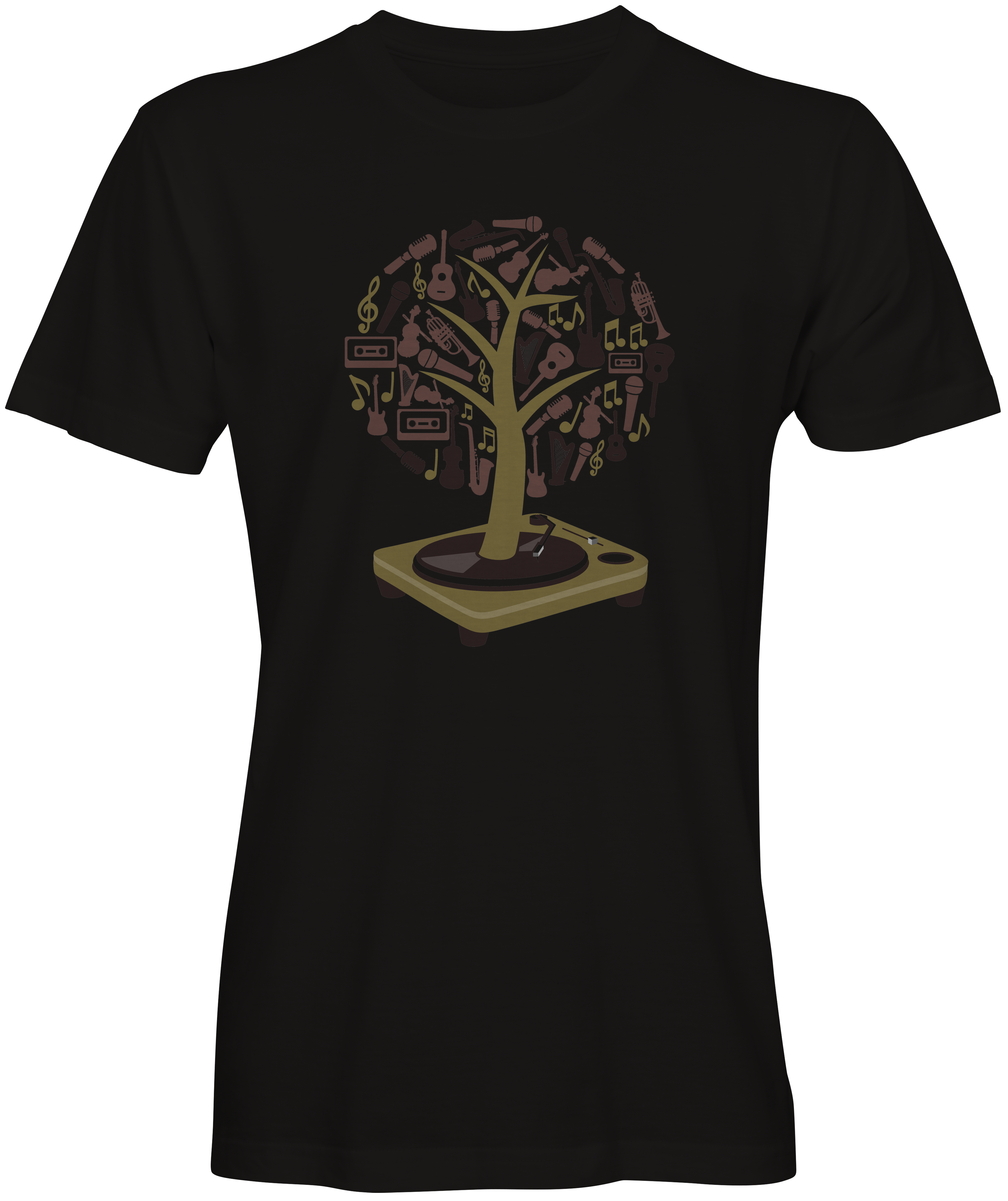 Musical Vinyl Record Tree Inspired T-shirts 