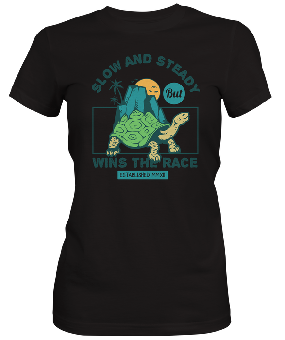 Slow and Steady Wins Turtle Women's T-Shirts