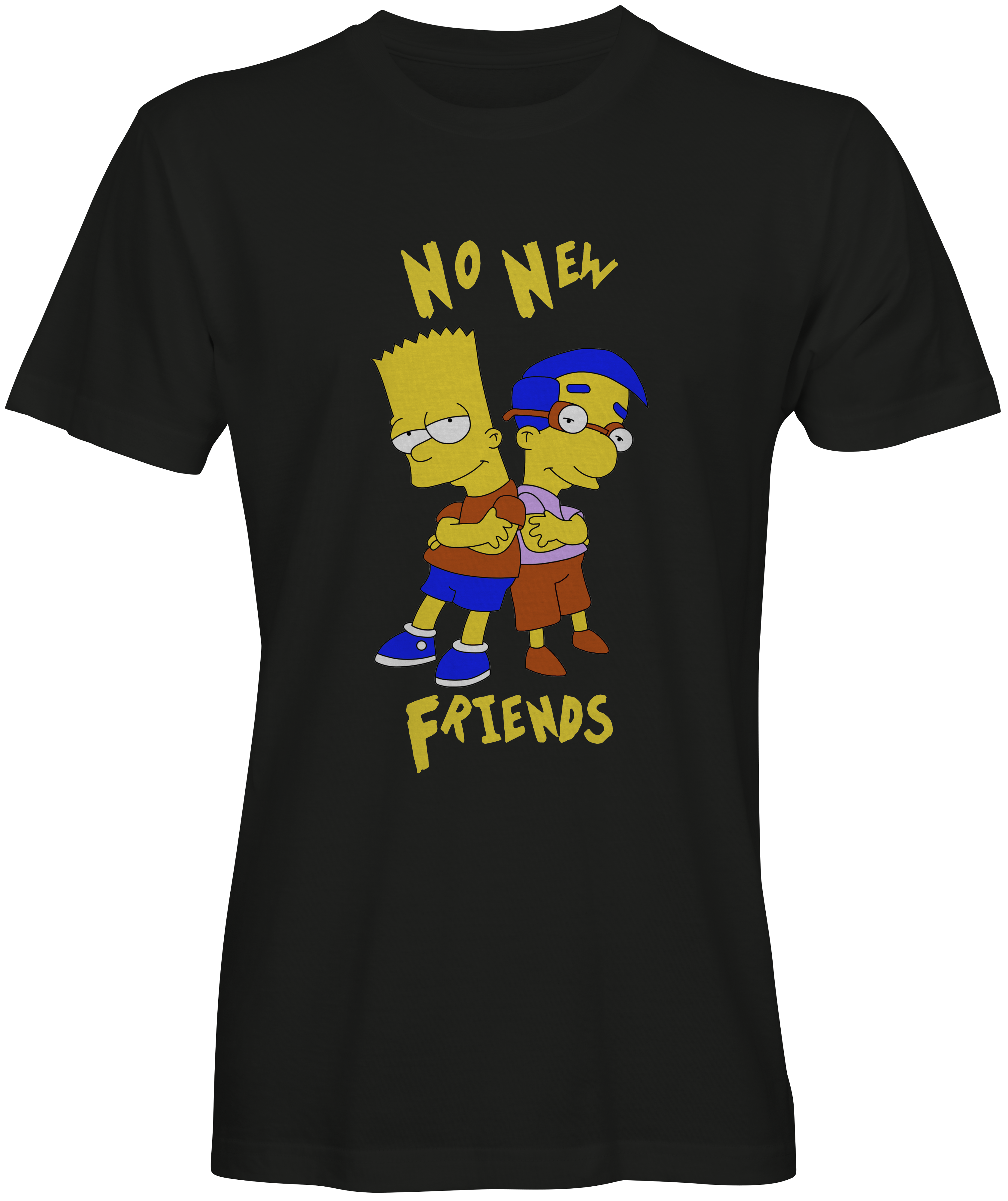 No New Friends Bart Simpson T-shirt