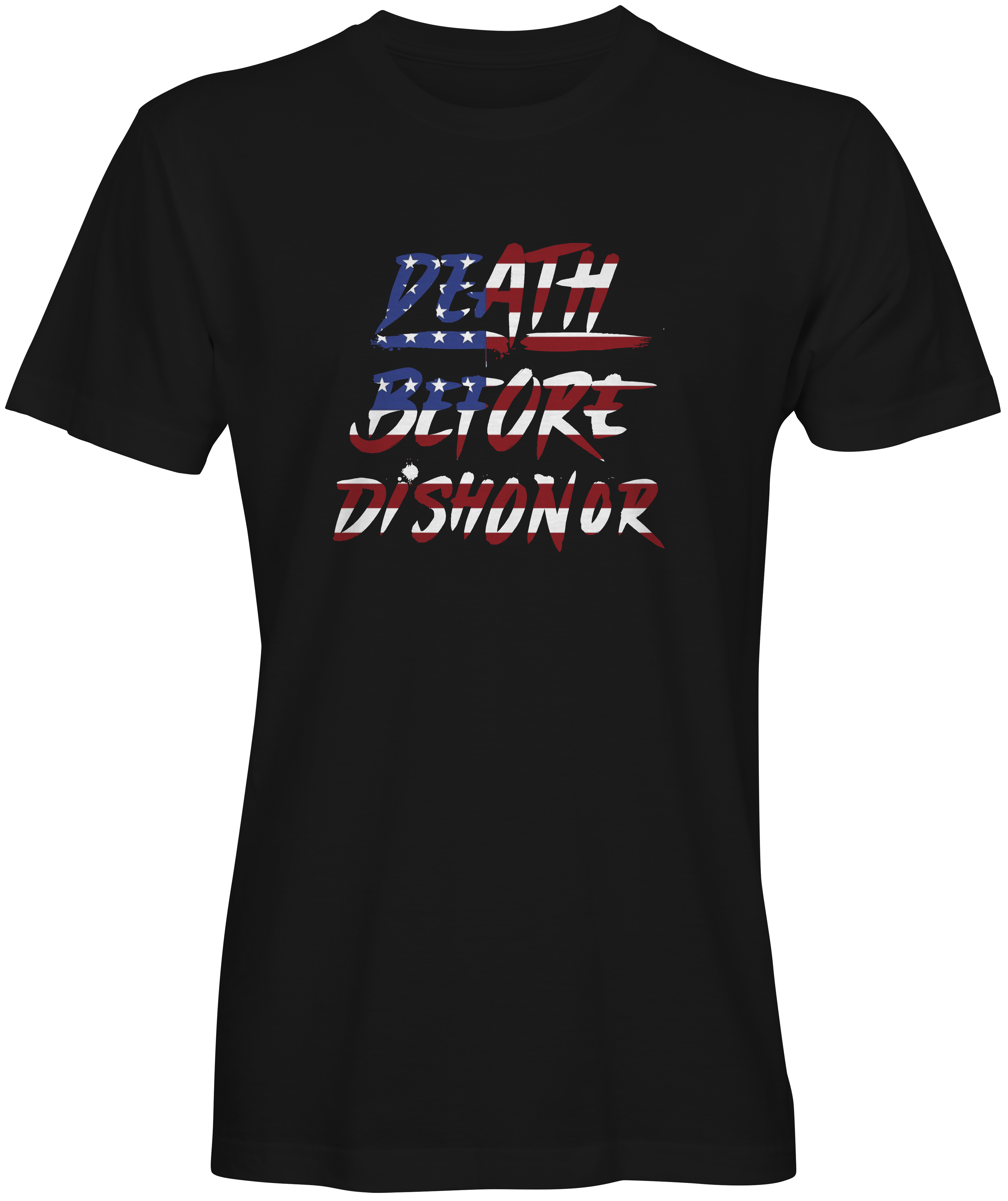 Death Before Dishonor American Flag T-shirt 